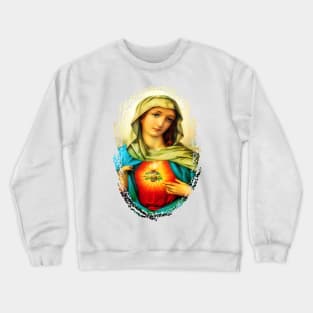 Immaculate Heart of Virgin Mary Catholic Saint A-101521 Crewneck Sweatshirt